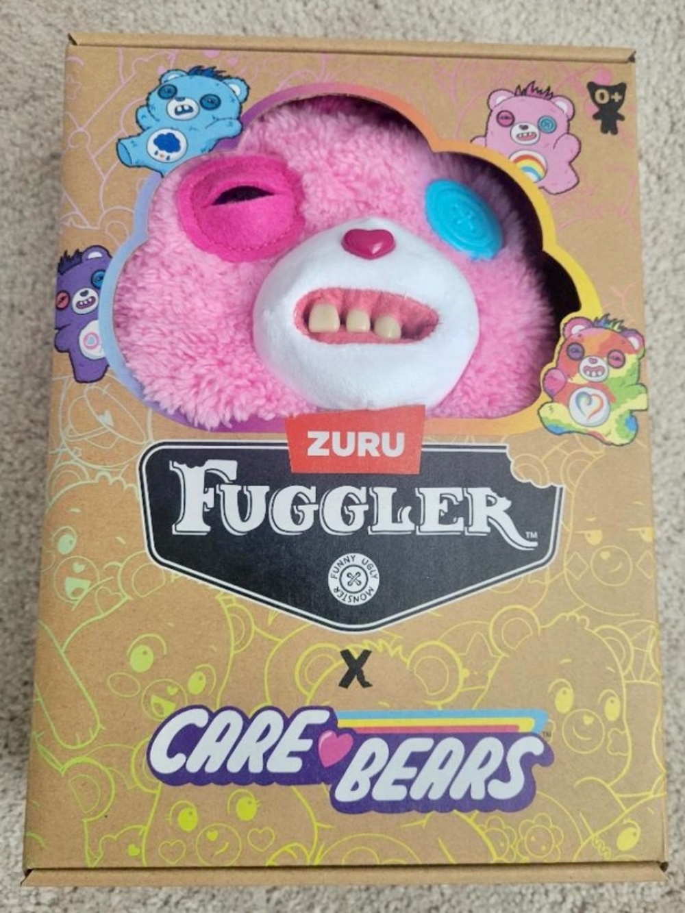FUGGLER X CARE BEARS 9 INCH PLUSH TOY CHEER BEAR